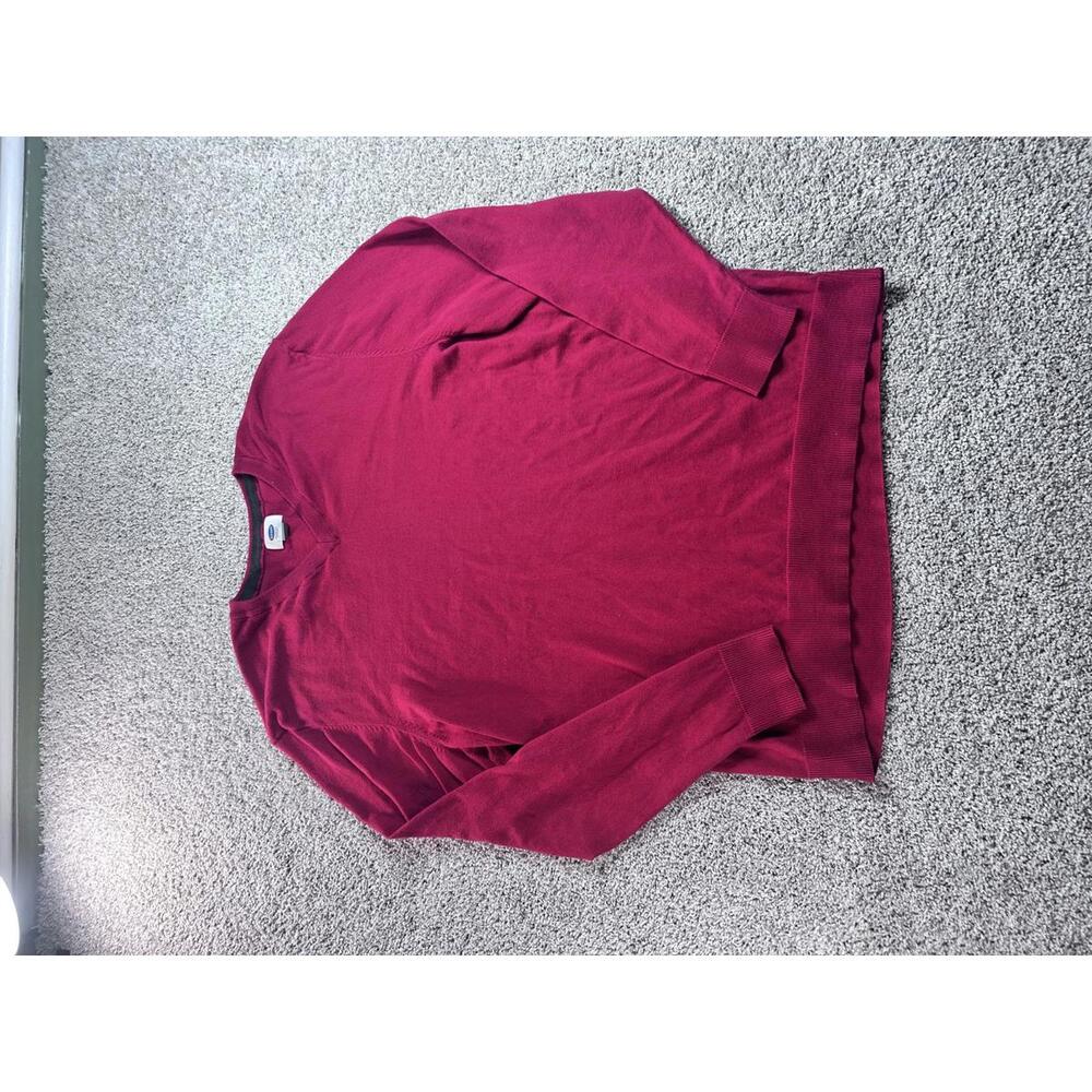 Old Navy Men's Red V-Neck Sweater XL